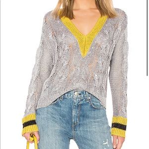 Rag and Bone Emma Cropped Color Block Sweater(New)